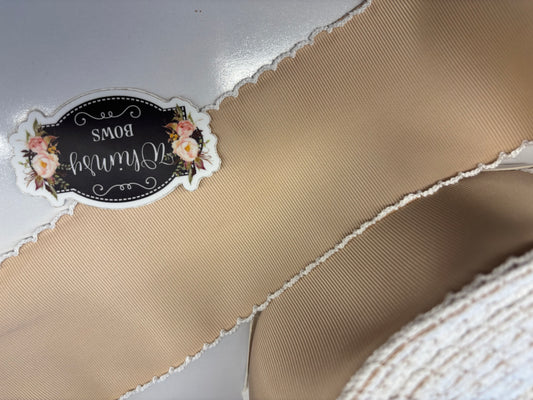 2 INCH  TAN MOONSTITCH
