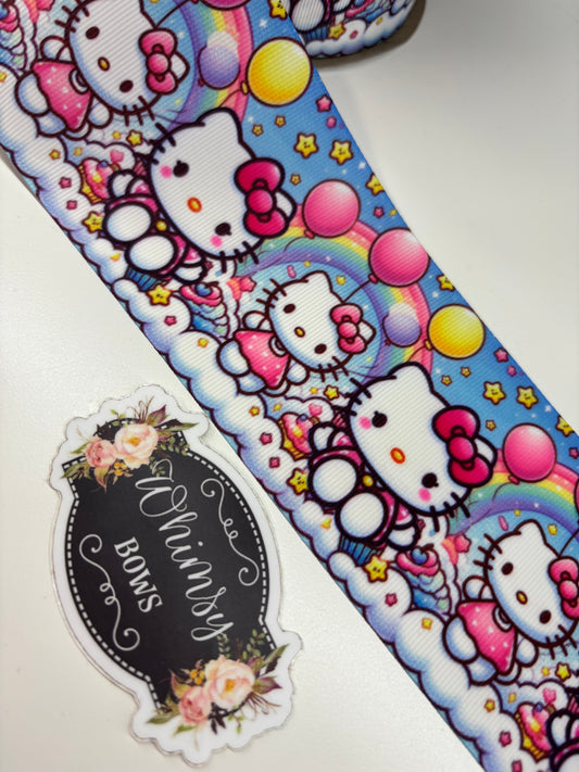 3 Inch HK Kitty Ribbon