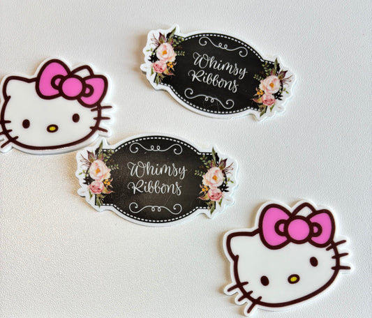 HK KITTY FACE LARGE RESIN