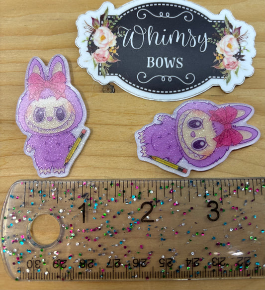 LABUBU SCHOOL GLITTER RESIN SMALL