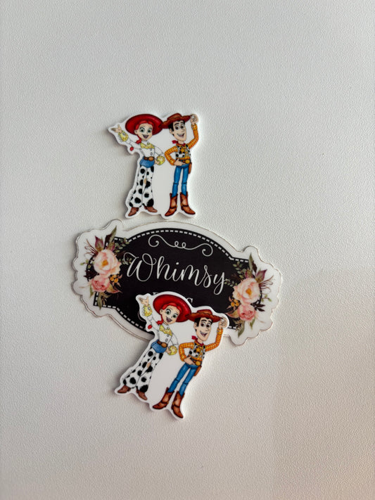 JESSIE AND WOODY TOY STORY  SMALL  Resin