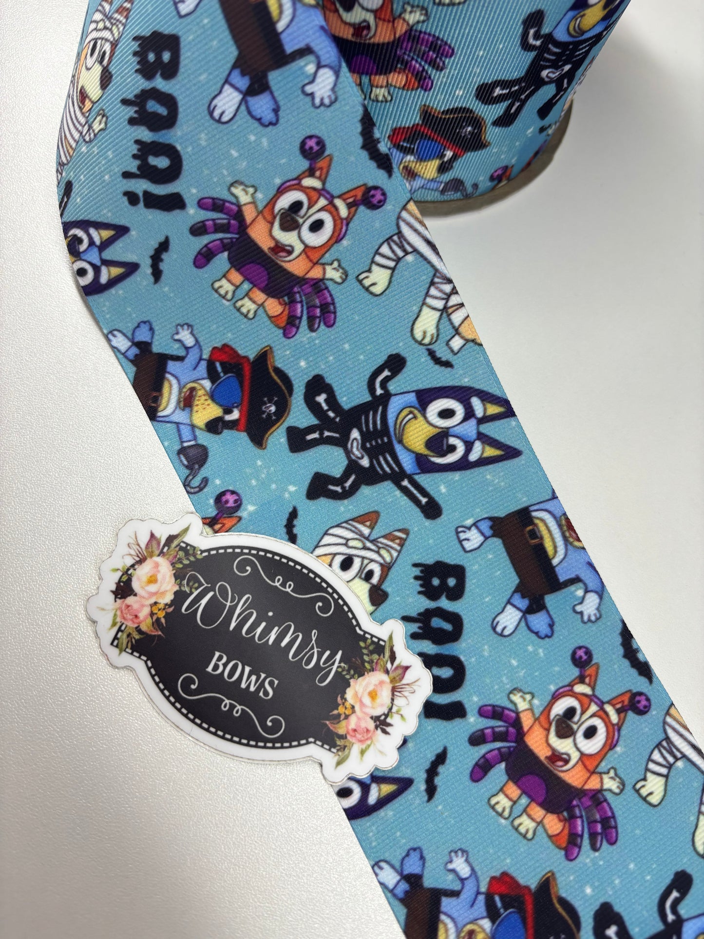 Bluey Halloween 2 inch Ribbon