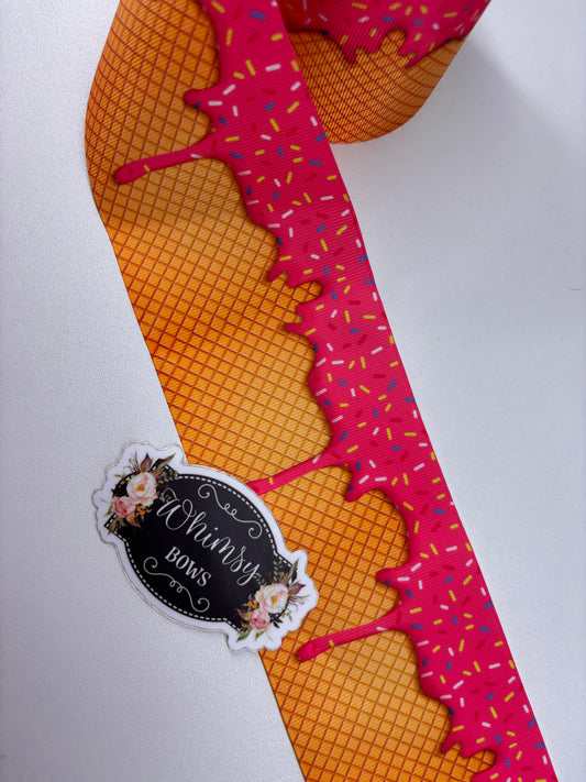 ICE CREAM DRIP 3 INCH  RIBBON SALE