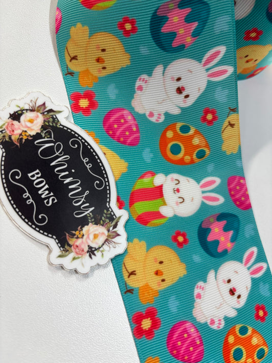 CUTE EASTER 3 inch GROSGRAIN RIBBON
