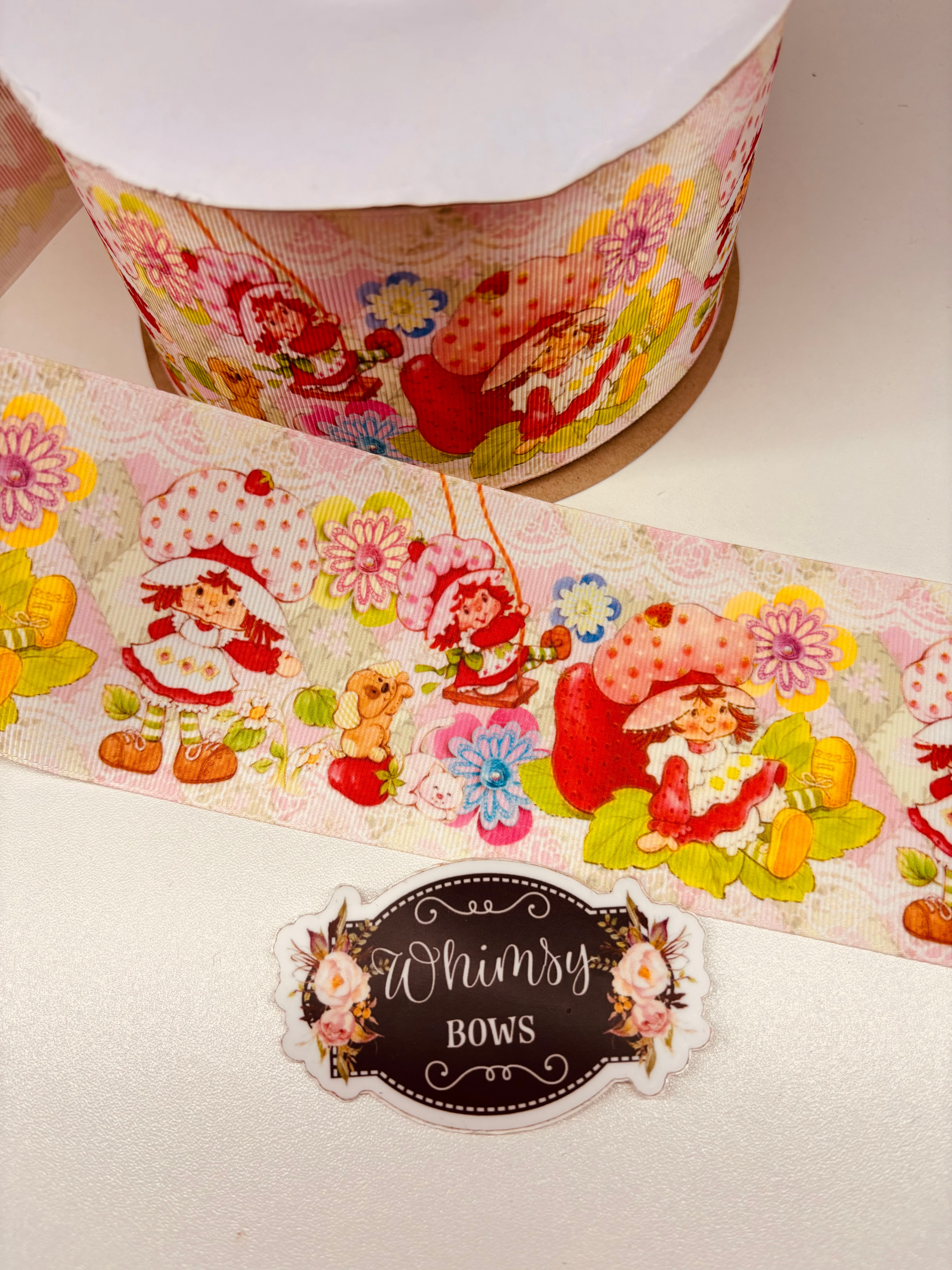 Chocolate Straw String Ribbon Strawberry 2 inch Ribbon – Whimsy Ribbons and Bows