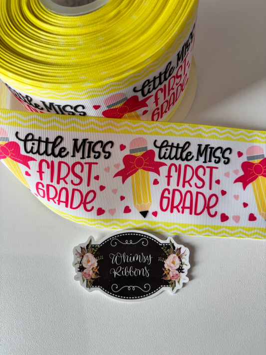 2 INCH - LITTLE MISS FIRST GRADE PRINT   - 1 yard