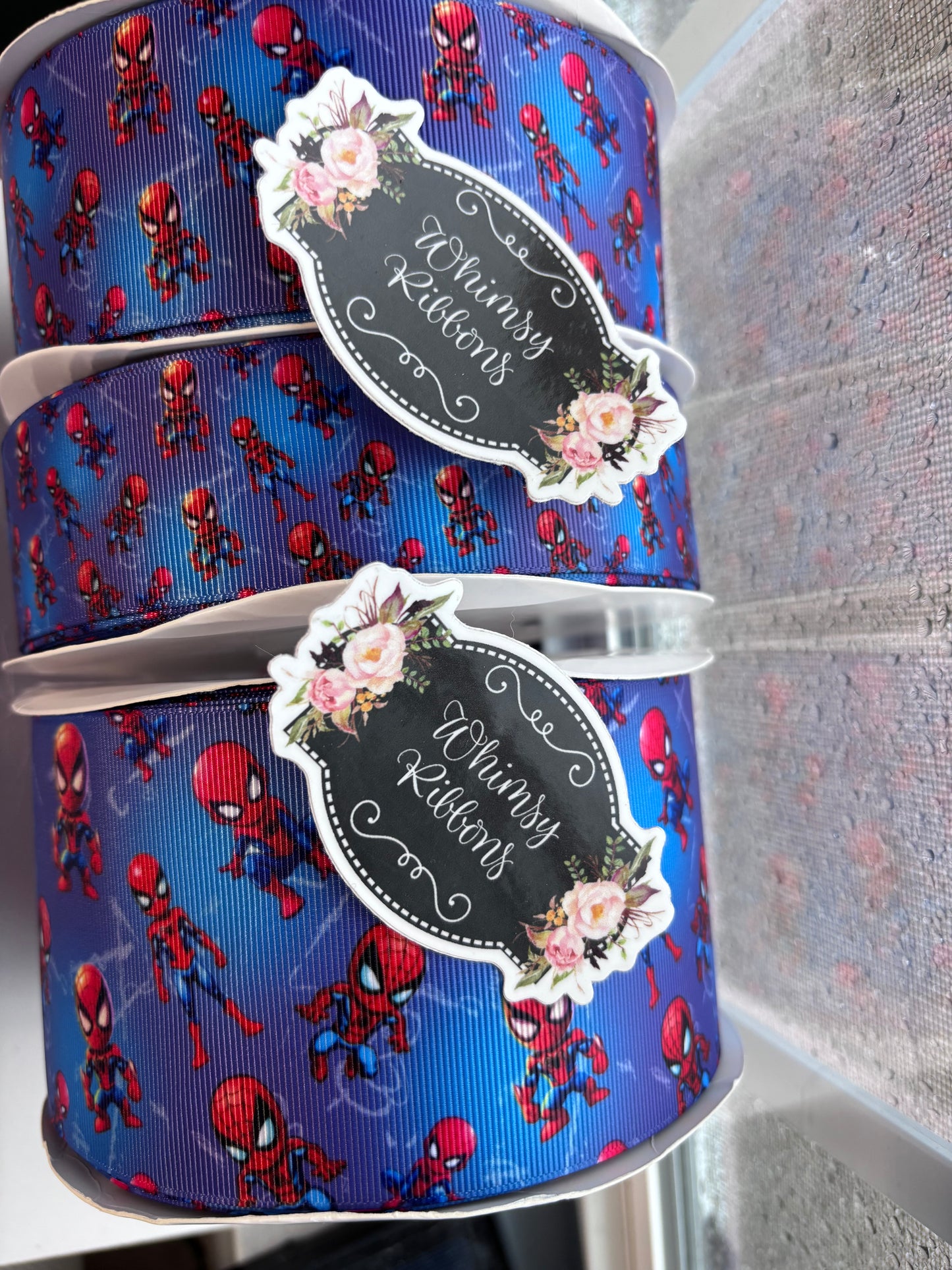 2 INCH SPIDER MOVIE  RIBBON