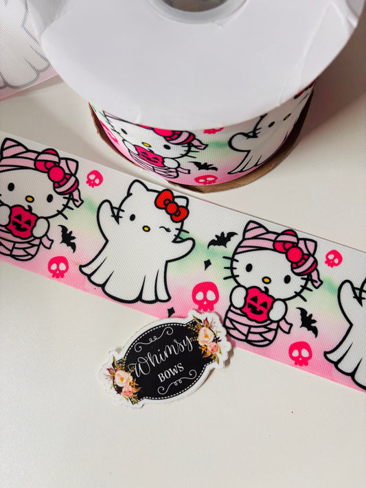HK MUMMY HALLOWEEN  3 INCH RIBBON