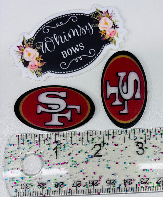 49rs  FOOTBALL   GLITTER RESIN SMALL