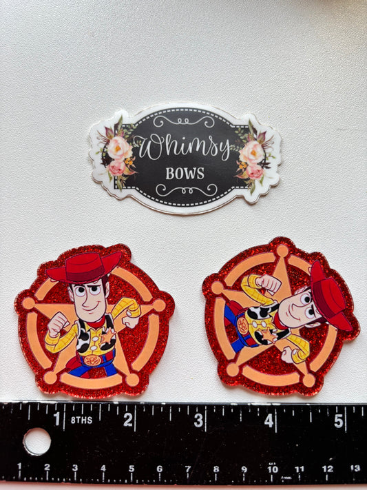 WOODY TOY STORY MOVIE LARGE GLITTER RESIN