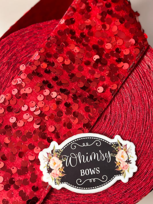 3 inch RED SEQUIN 36 inches