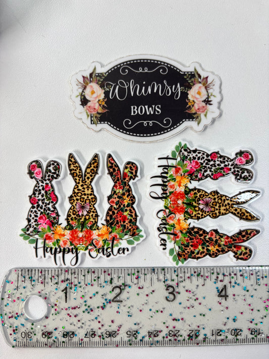 HAPPY EASTER BUNNY  LARGE RESIN