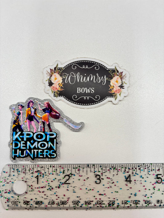 KPOP DEMON HUNTERS GLITTER   Large Resin