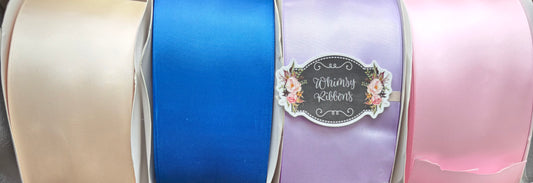 3 INCH  ROYAL DOUBLE SIDED SATIN  - 2 yard roll