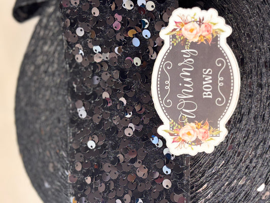 3 INCH BLACK SEQUIN36 inches