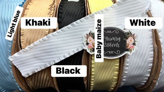 1.5 INCH  BABY MAIZE THICKER RUFFLE RIBBON