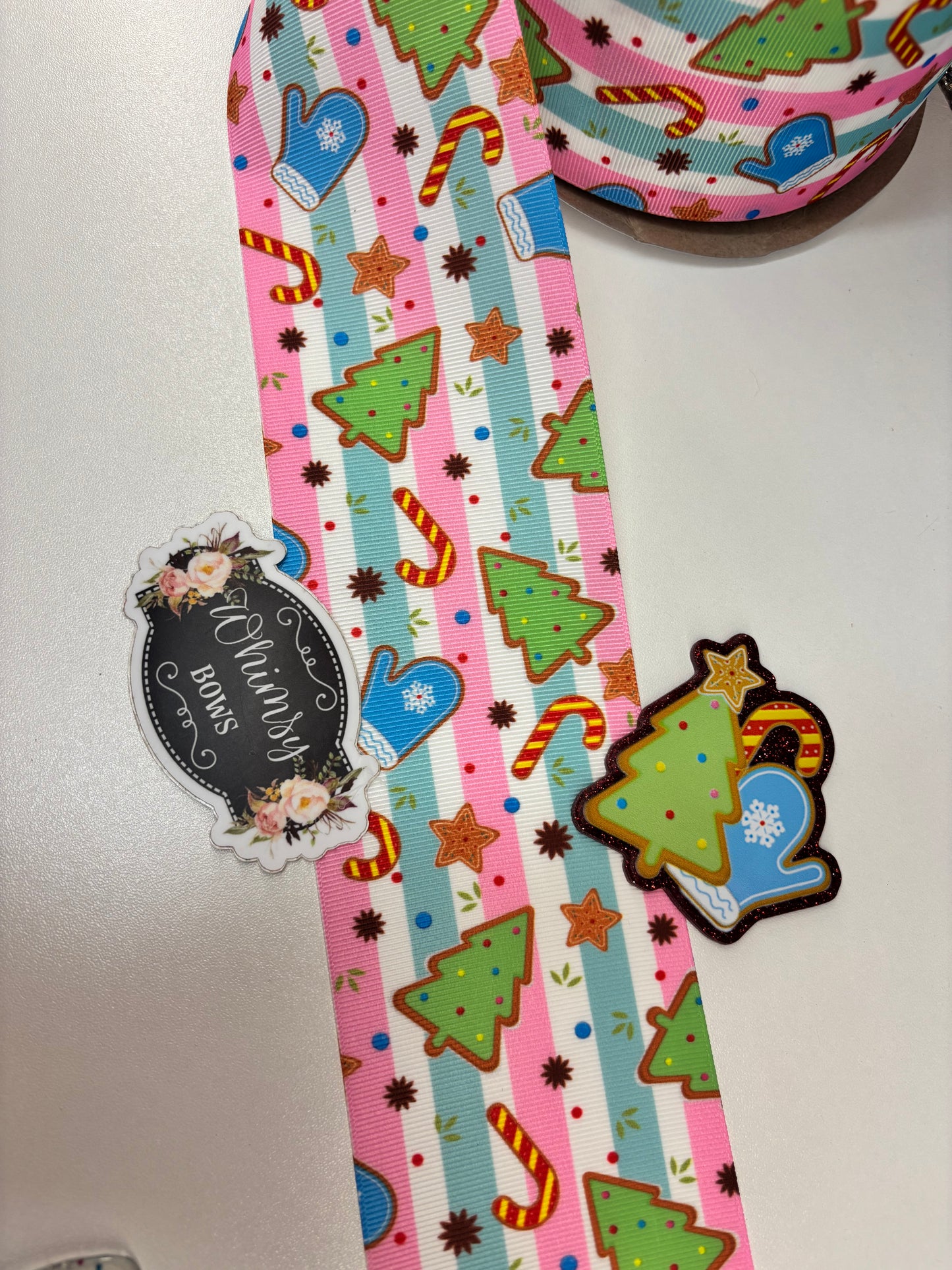 Holiday cookies 3 inch GROSGRAIN RIBBON