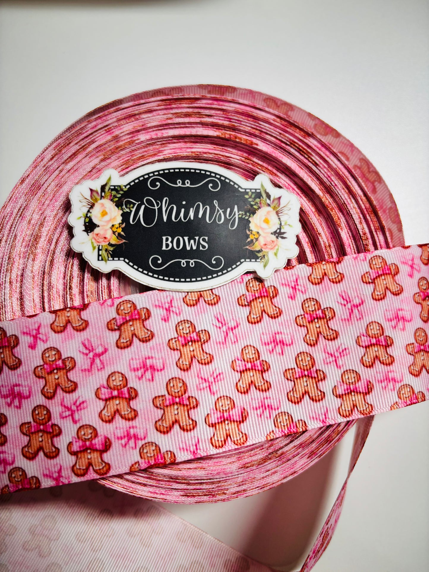 2 INCH CHRISTMAS GINGERBREAD HOLIDAY RIBBON