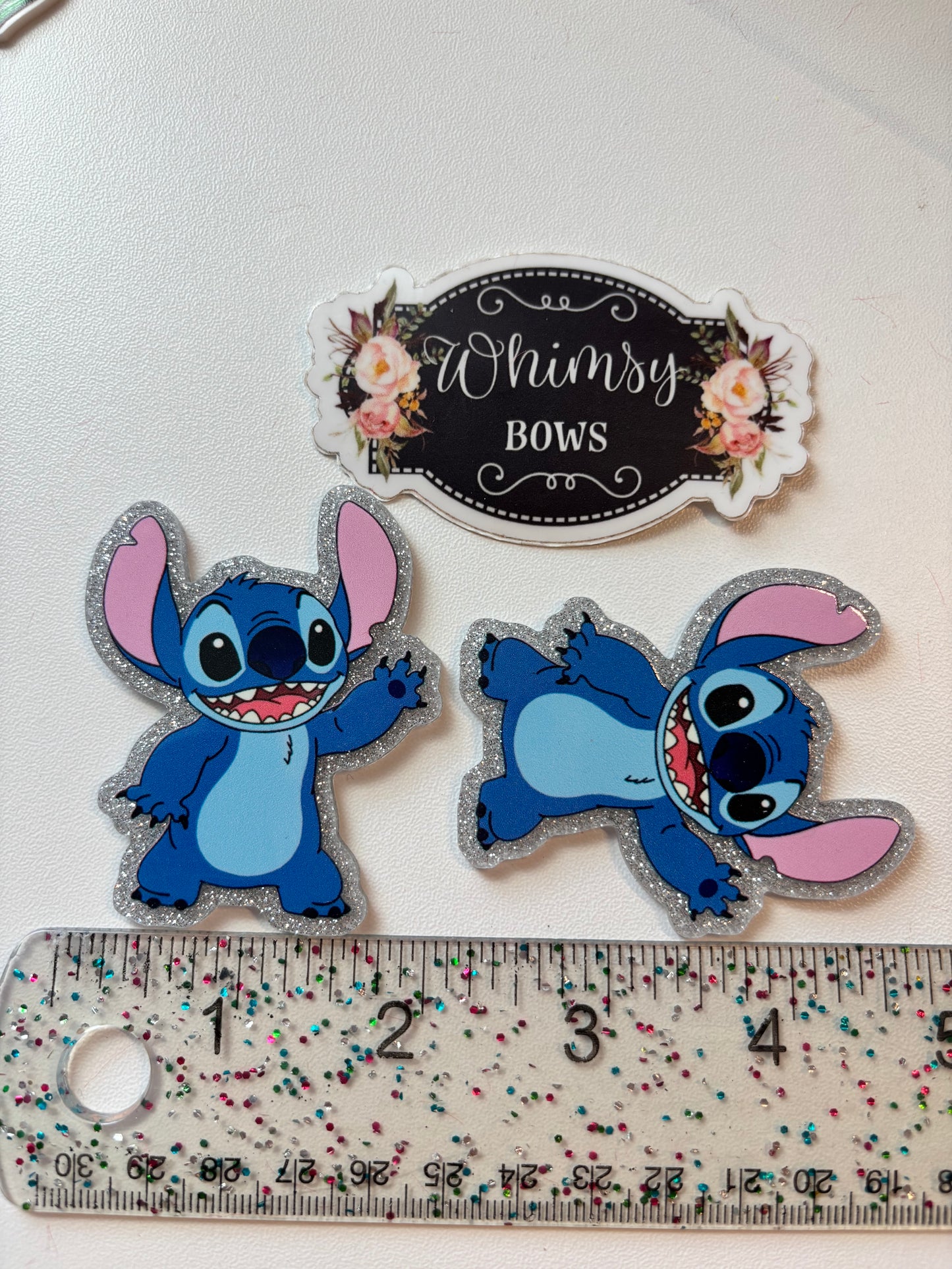 STITCH GLITTER Large Resin