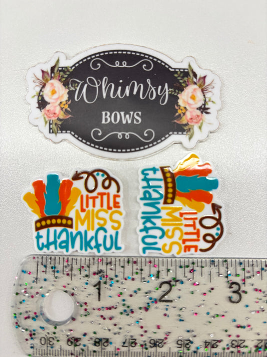 LITTLE MISS THANKFUL Small Resin - Thanksgiving