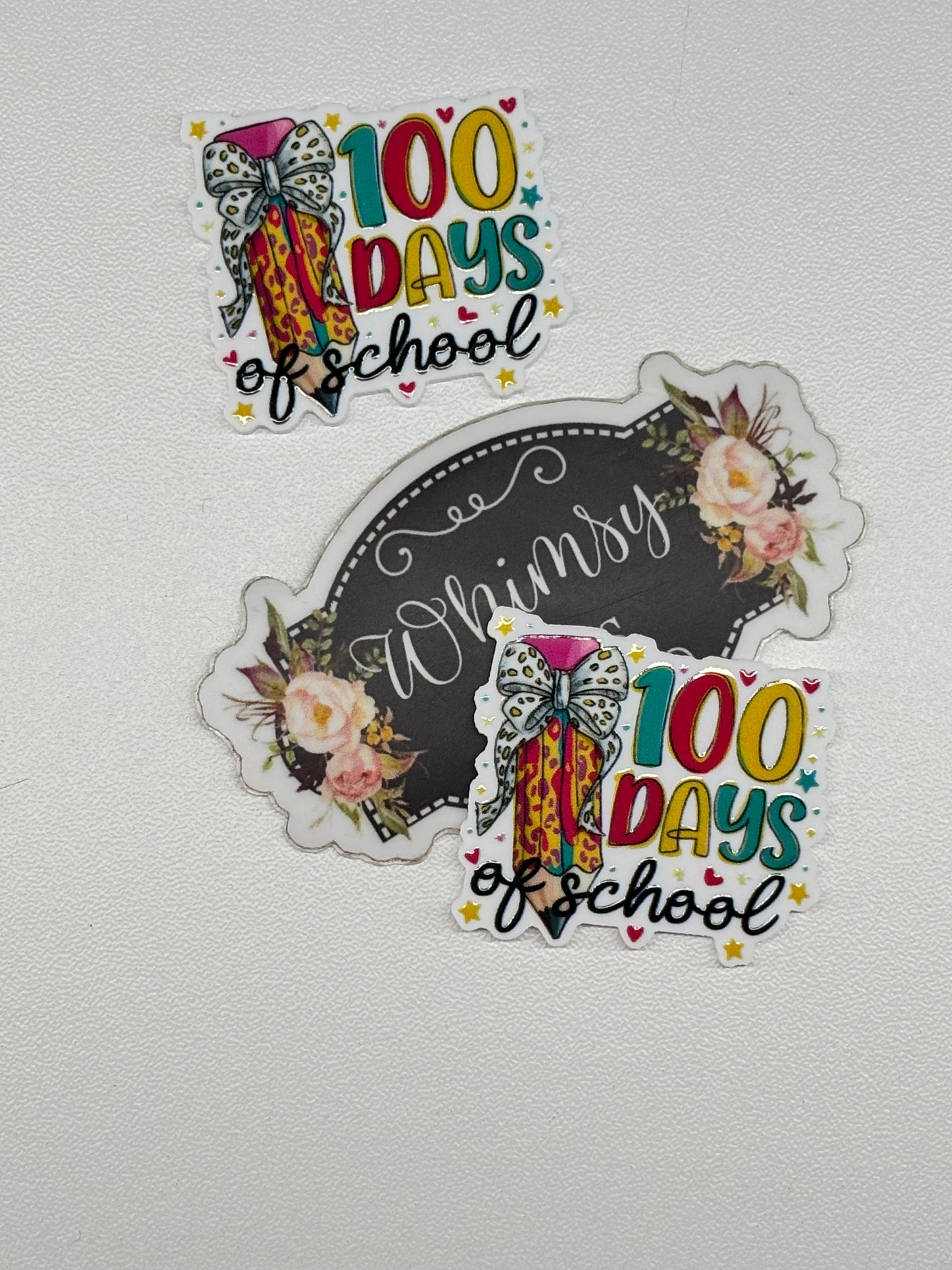 100 DAYS OF SCHOOL PENCIL RESIN  SMALL
