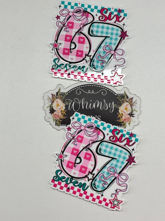 6 7 SIX SEVEN LARGE RESIN -