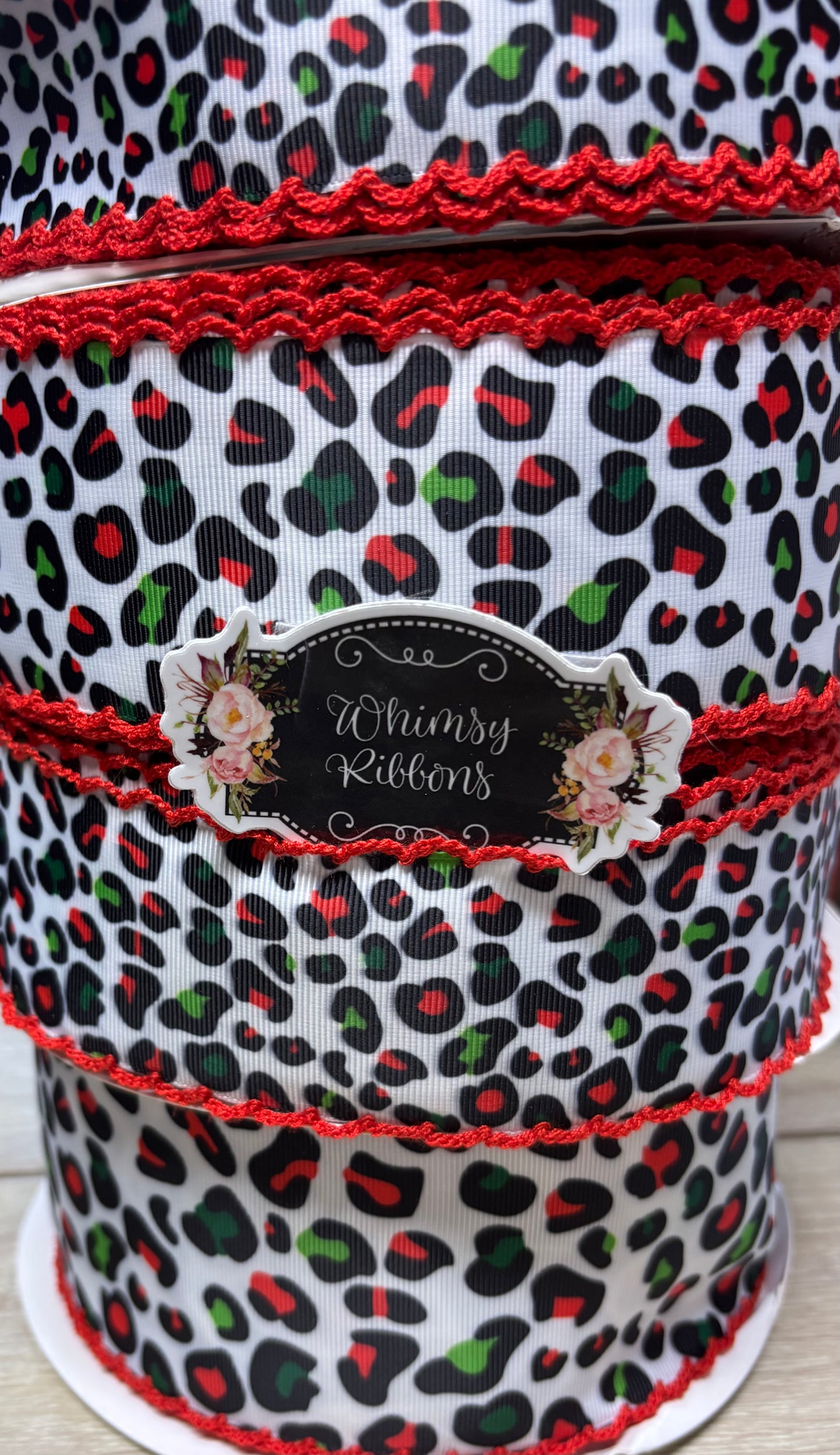2 INCH RED GREEN W RED STITCHING