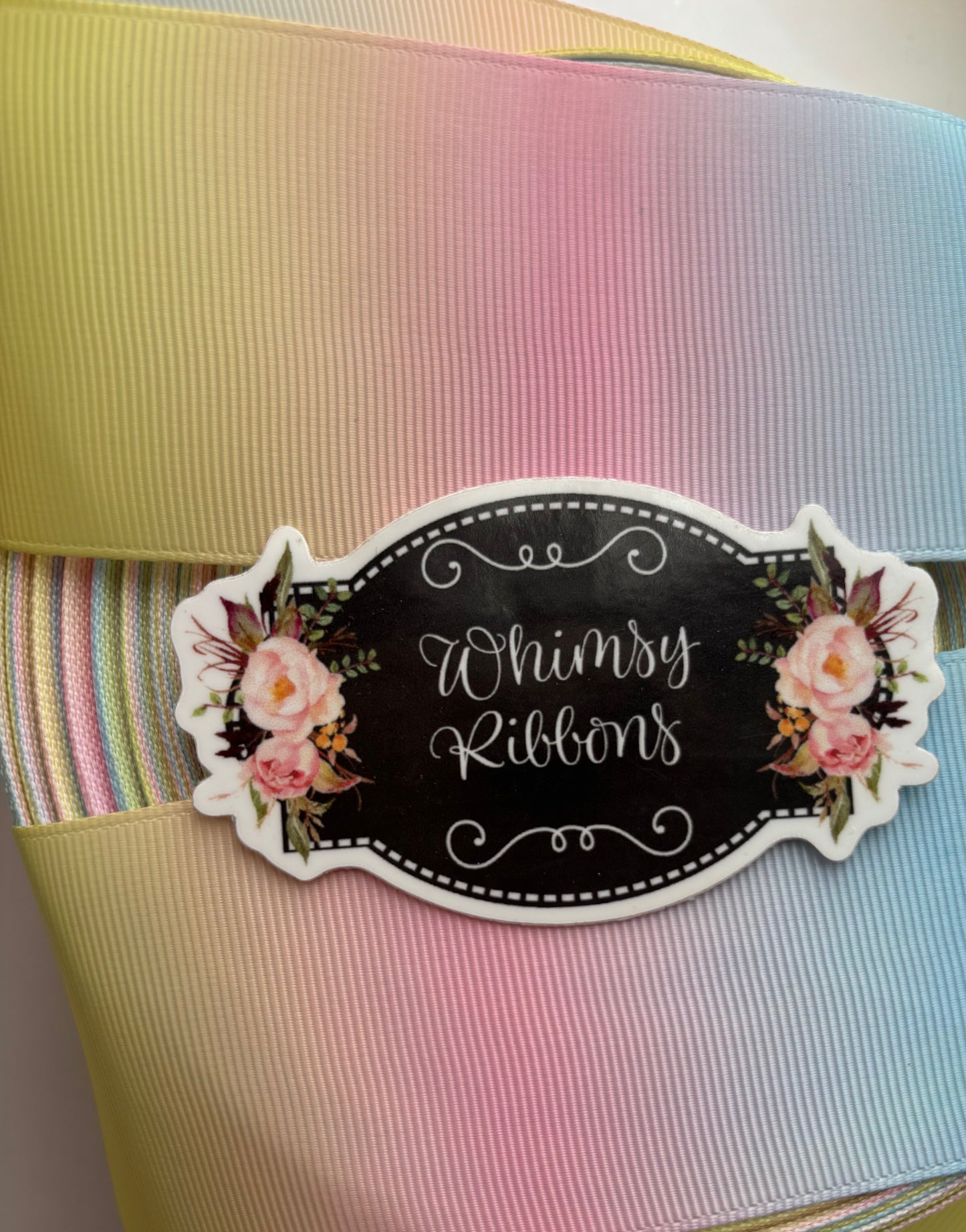 2 INCH -OMBRÉ PASTEL  RIBBON   - 1 yard