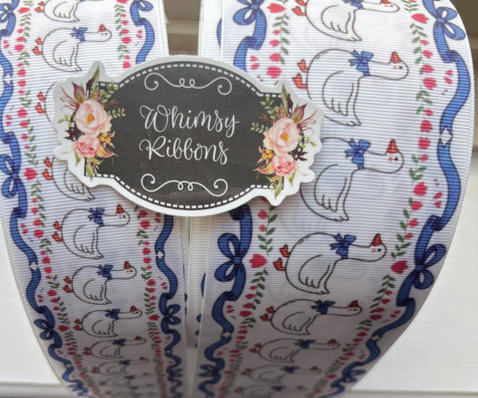 GOOSE STANDING  3  INCH RIBBON