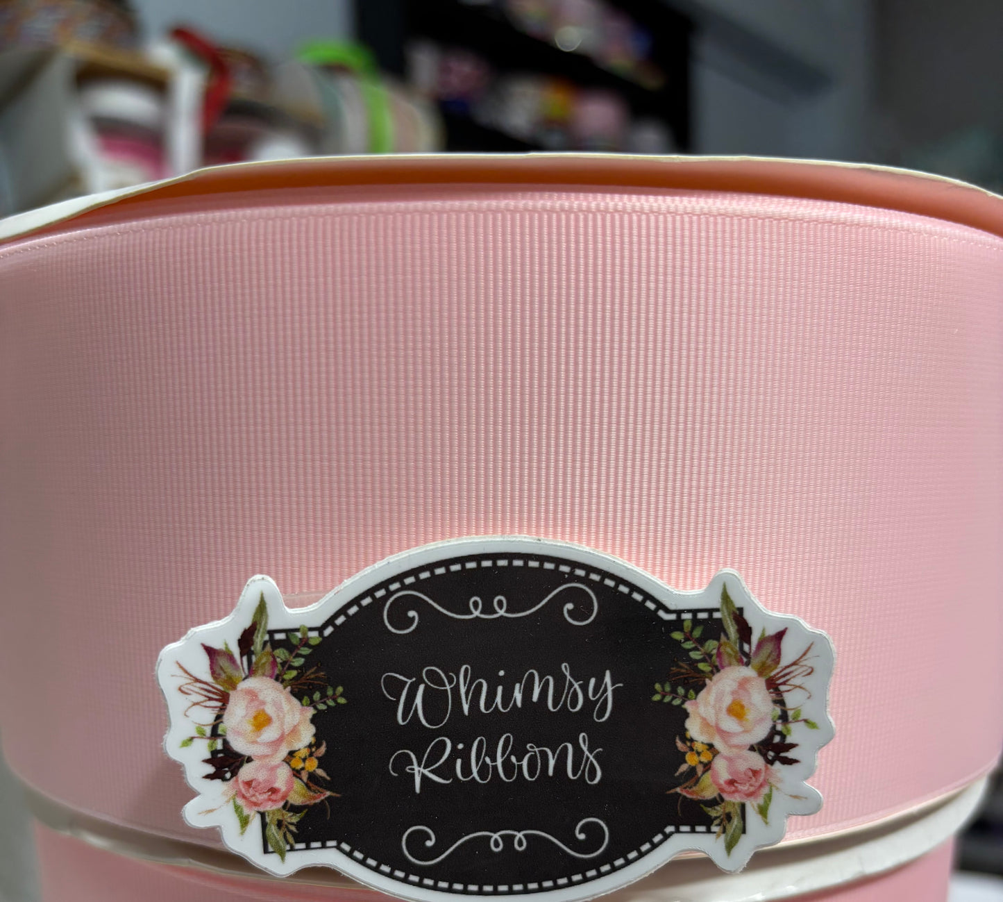 3 inch LIGHT  PINK - solid grosgrain - Choose yards