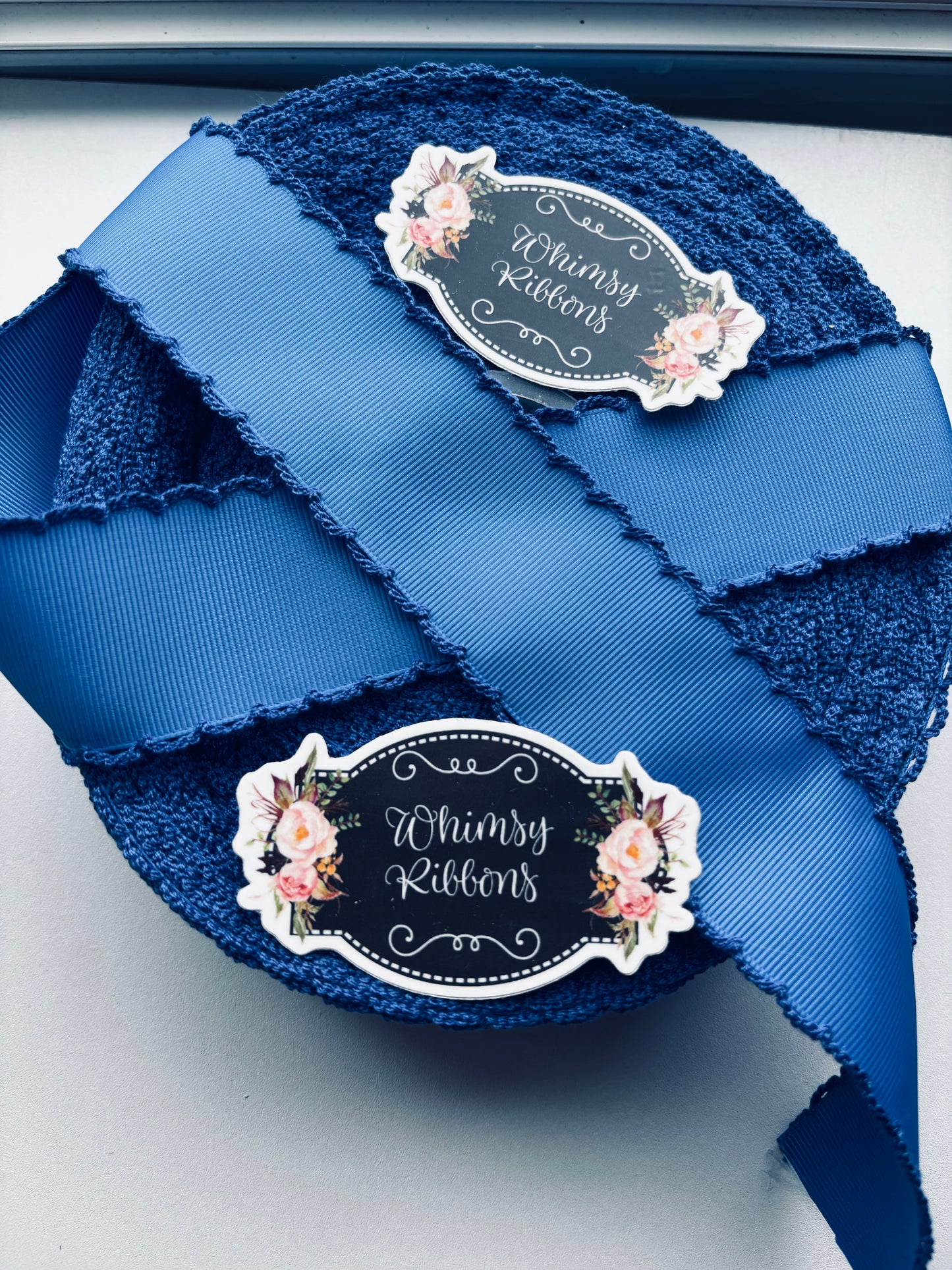 1.5. ROYAL BLUE W ROYAL STITCHING moonstitch