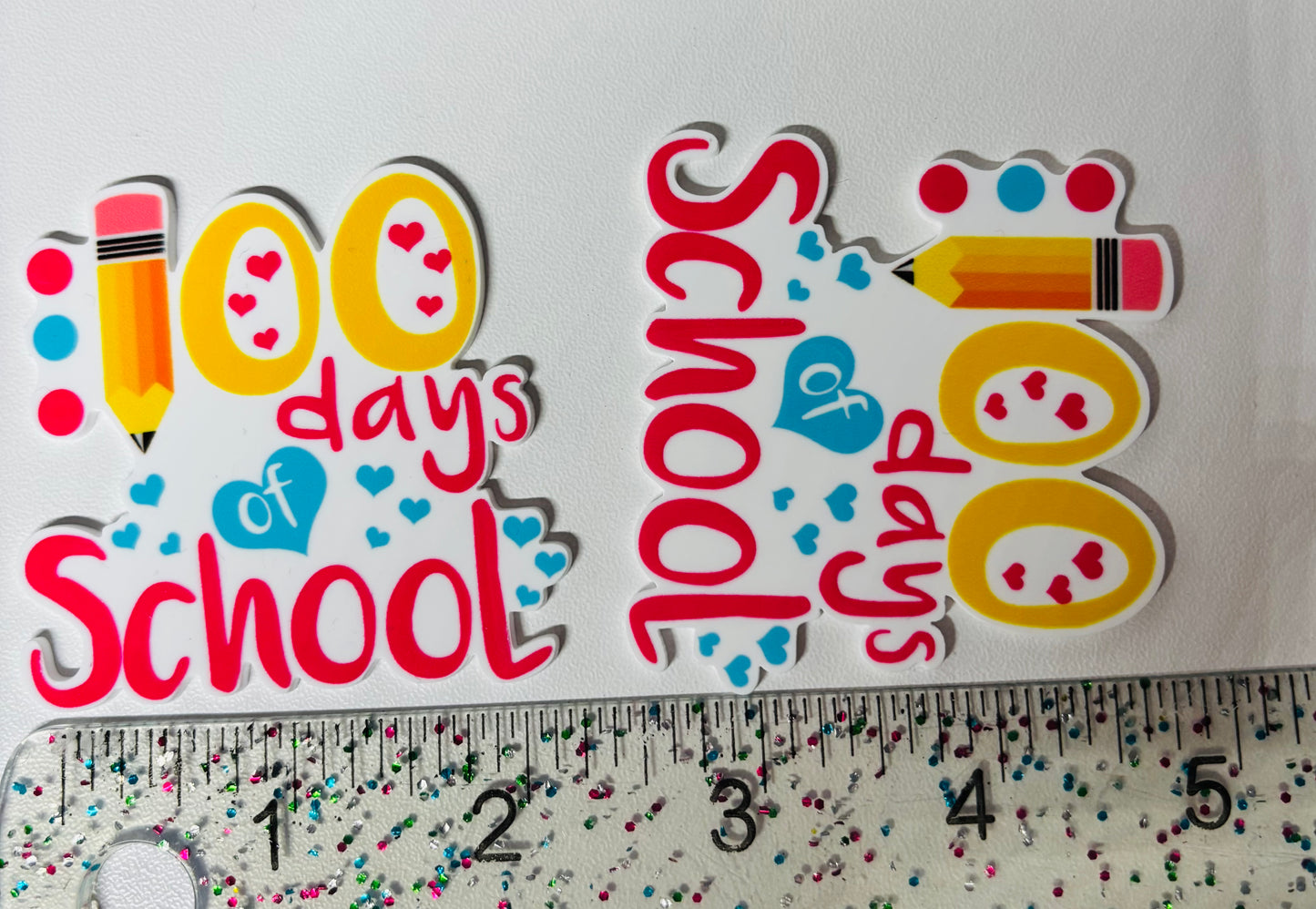 100 DAYS OF SCHOOL  LARGE RESIN