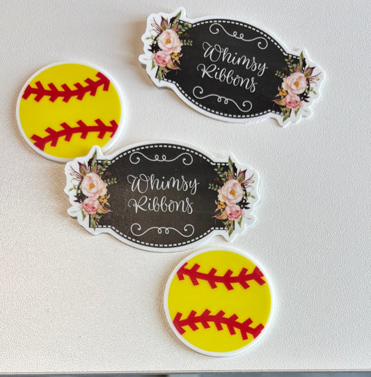 SOFTBALL LACES   SMALL RESIN