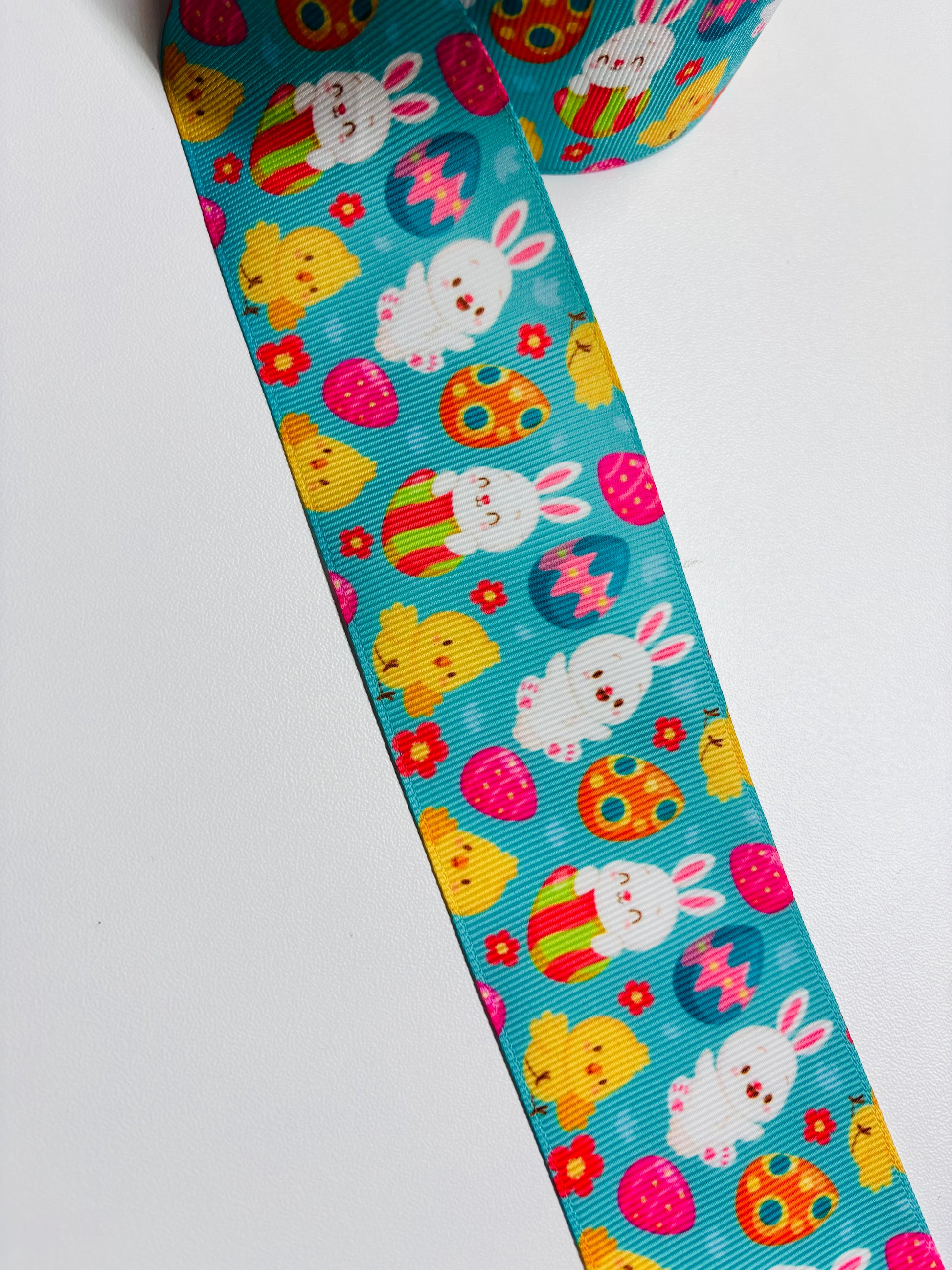 Whimsy Ribbon Blue 2 INCH BUNNY EASTER RIBBON – Whimsy Ribbons and Bows