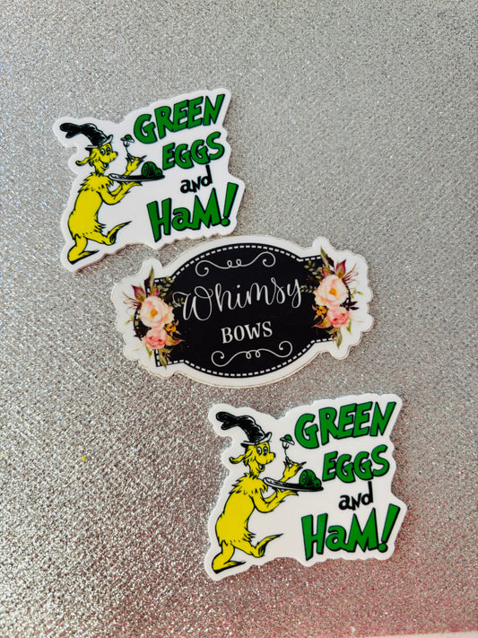 GREEN EGGS AND HAM ~~CAT HAT DR SEUSS LARGE RESIN