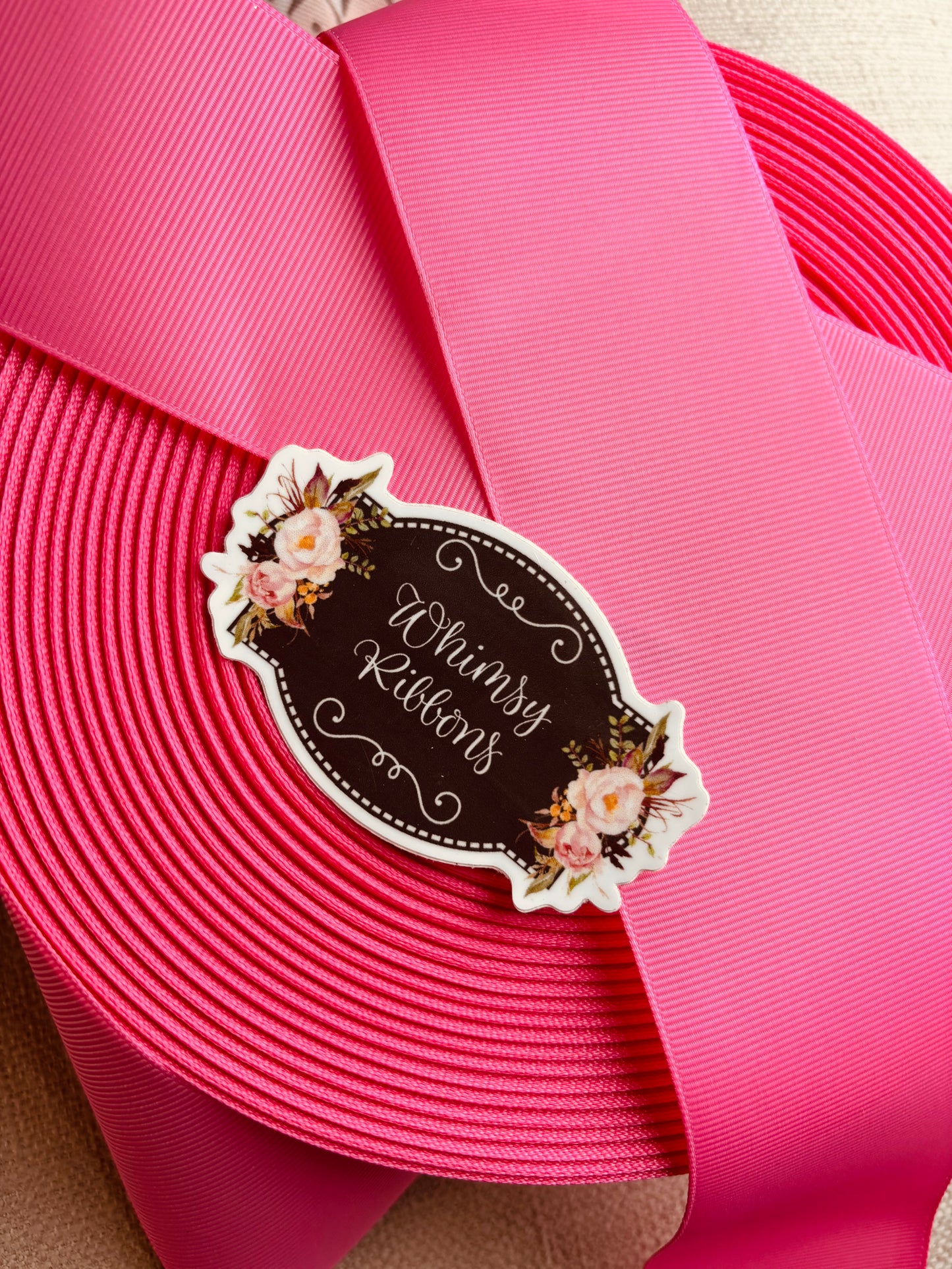 2.25 INCH HOT PINK 3 YARD roll