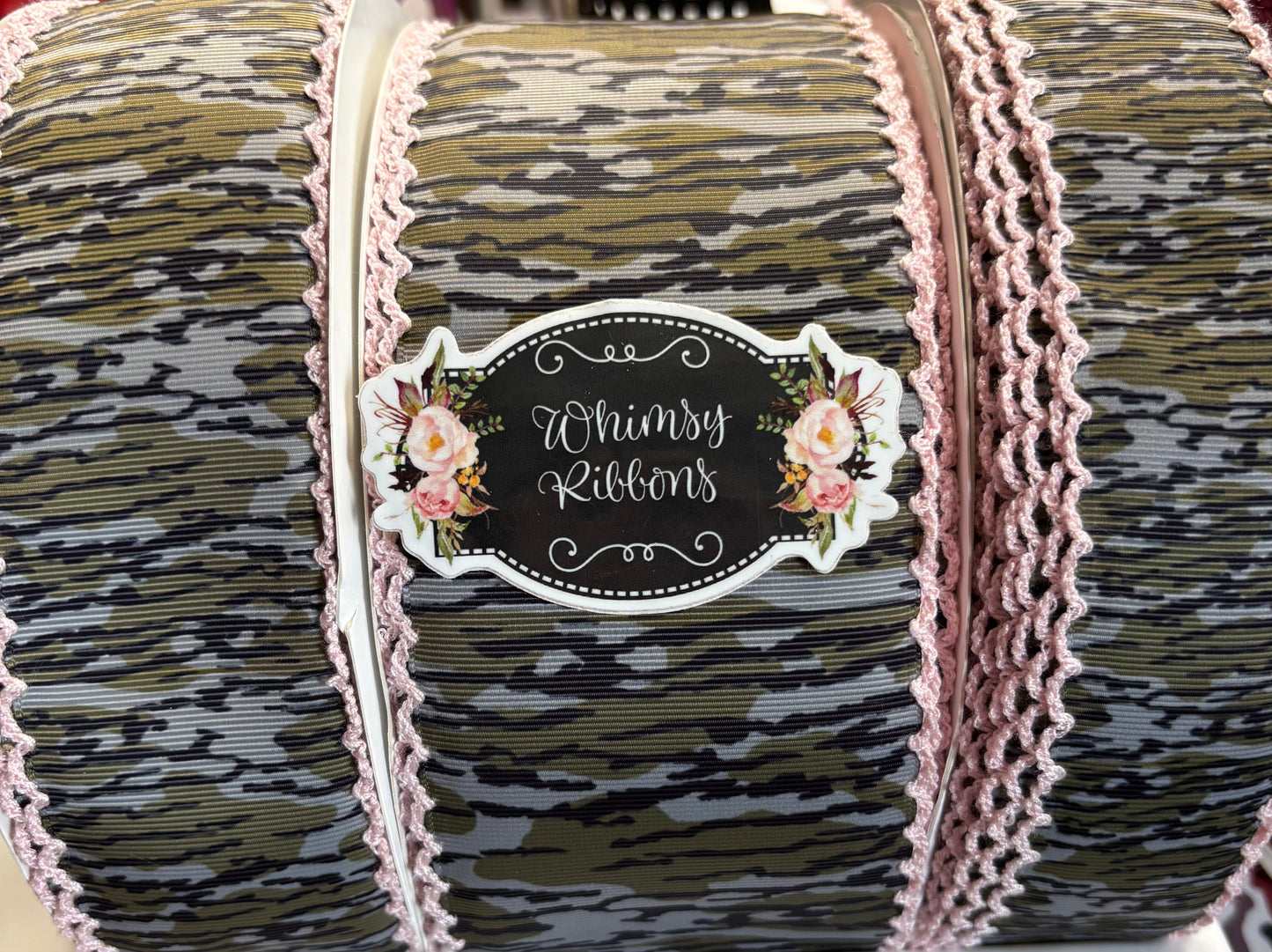 CAMO WITH LIGHT PINK STITCHING - choose sizes and yards