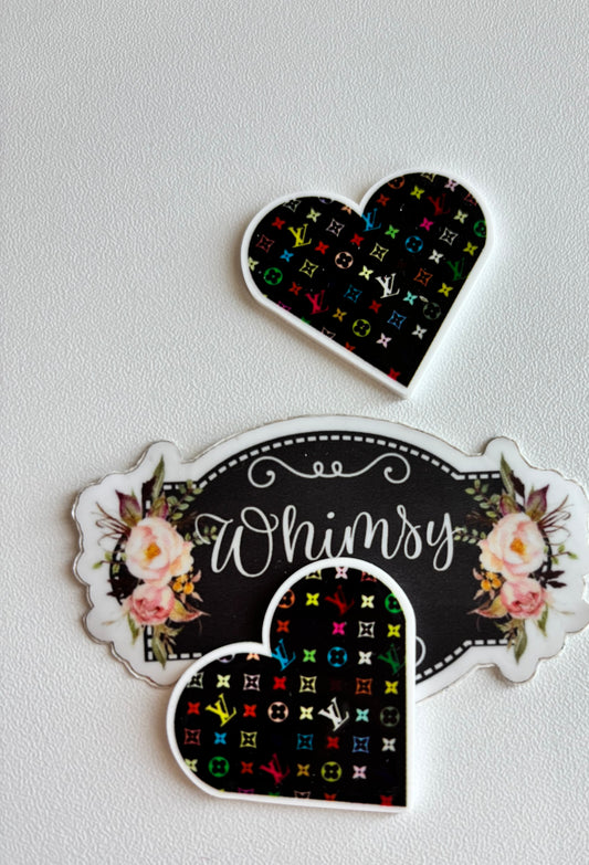 LV HEART  RESIN  SMALL