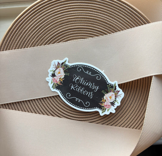2 INCH TAN (THINNER GROSGRAIN ) SALE 3 YARD ROLL $1.00