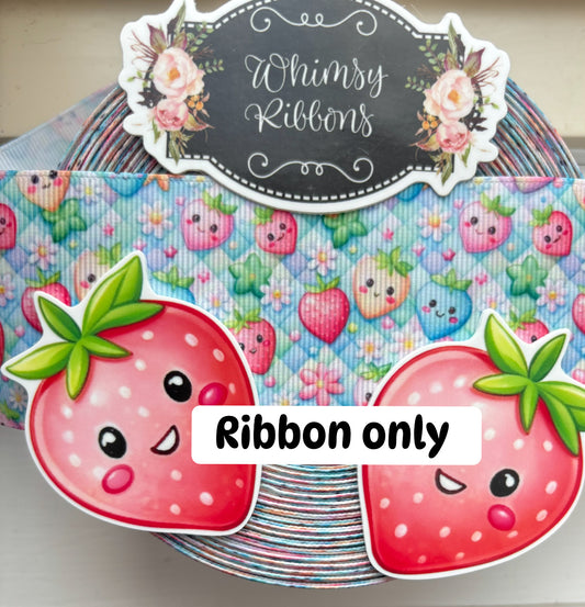 STRAWBERRY  CUTE FACES 2 INCH