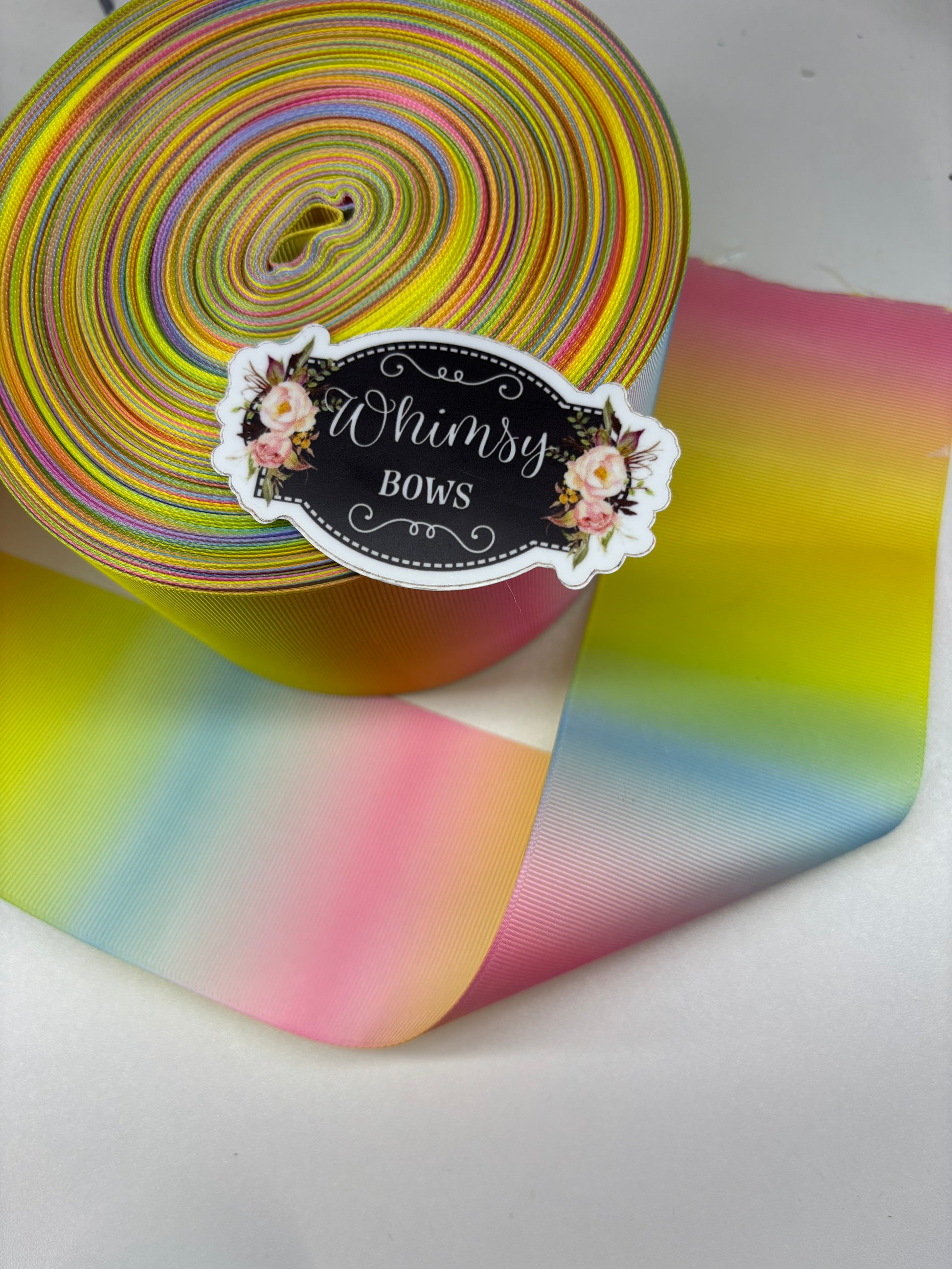 3 INCH DOUBLE SIDED OMBRÉ GROSGRAIN RIBBON – Whimsy Ribbons and Bows