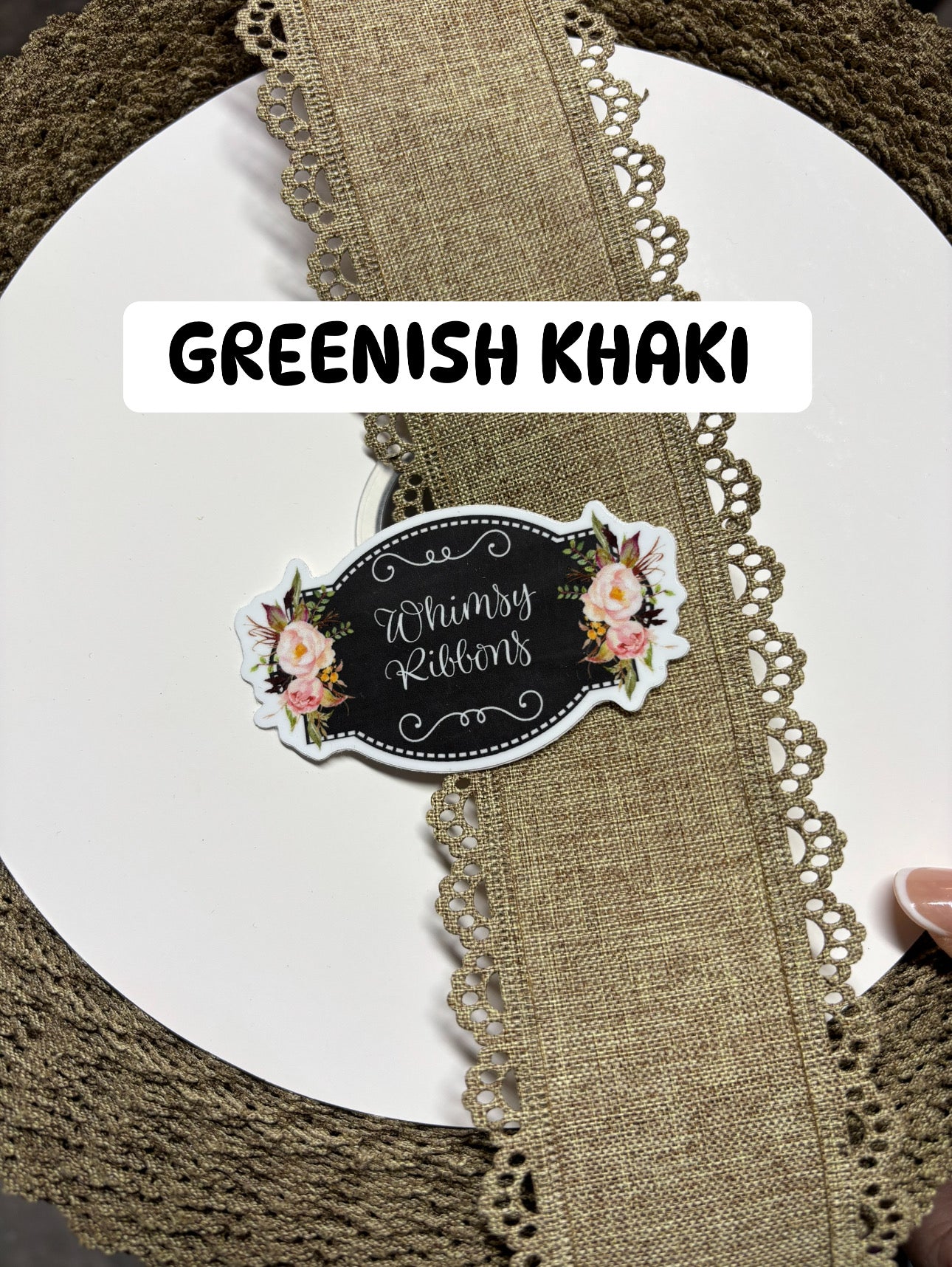 2.5 inch THICK ** SCALLOPED LACE RIBBON NO WIRE