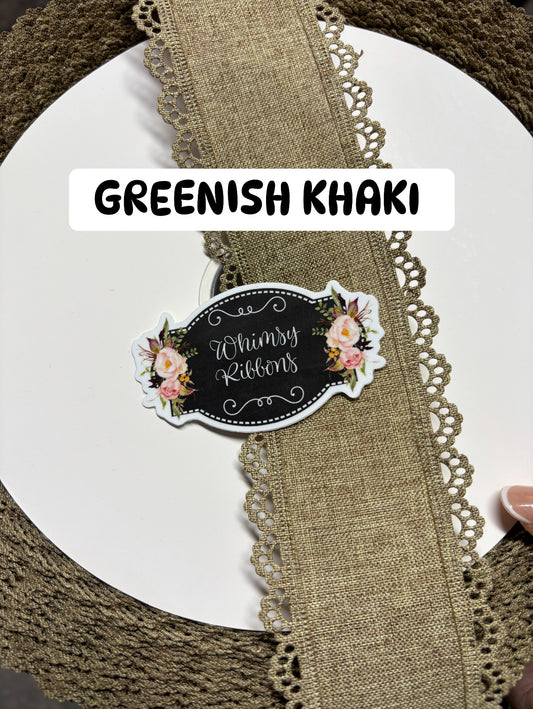 2.5 inch THICK ** SCALLOPED LACE RIBBON NO WIRE