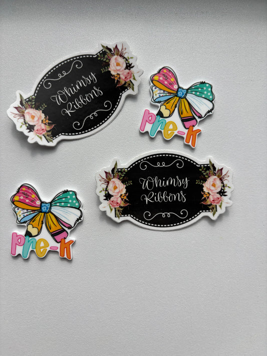 SMALL RESIN PRE K BOW