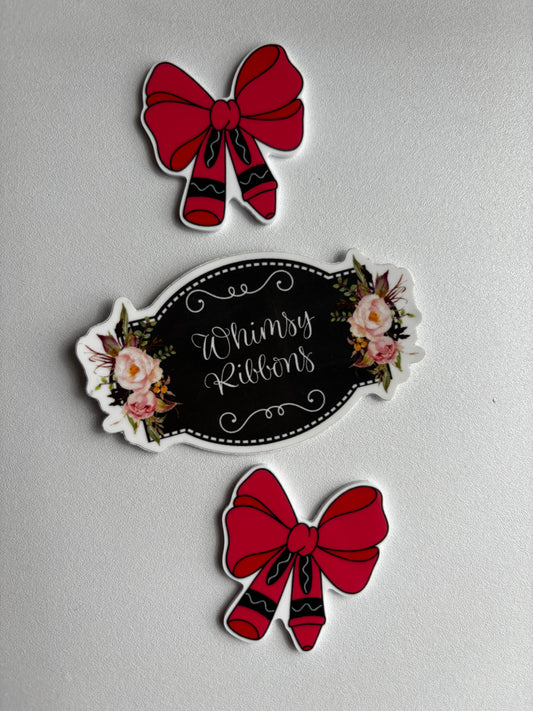 SMALL CRAYON  BOW RESIN