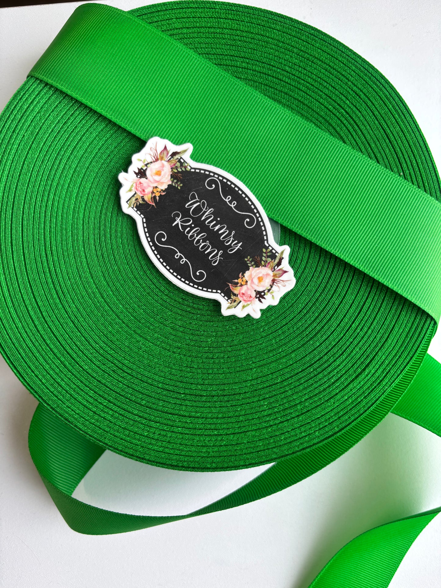 2.25 INCH EMERALD GREEN 3 YARD roll