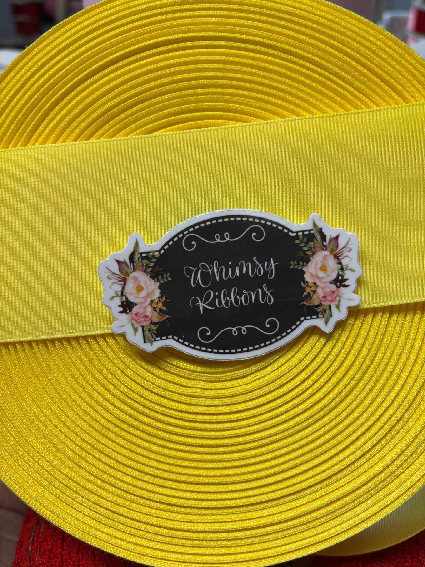 2.25 INCH LEMON SOLID 3 YARD ROLL