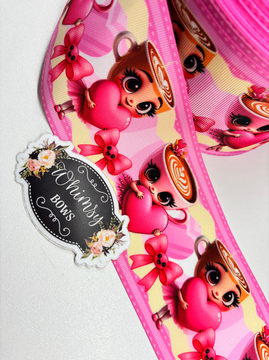 3 inch BALLERINA CAPPUCCINA  GROSGRAIN RIBBON