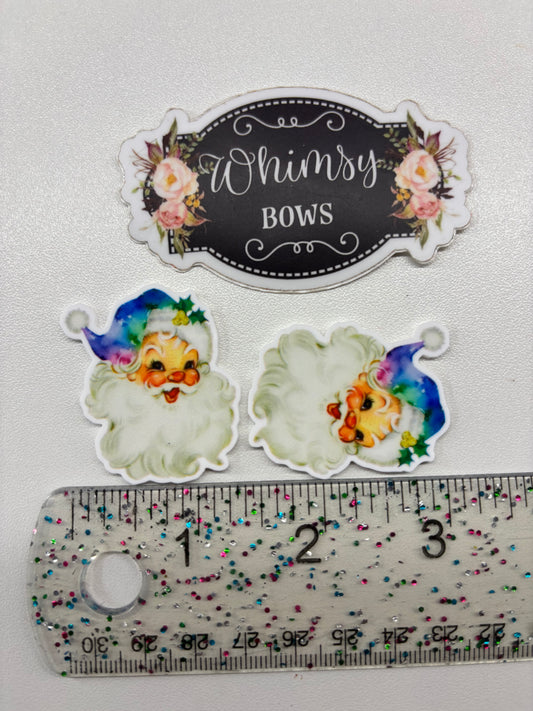 Santa holiday Christmas  Small Resin