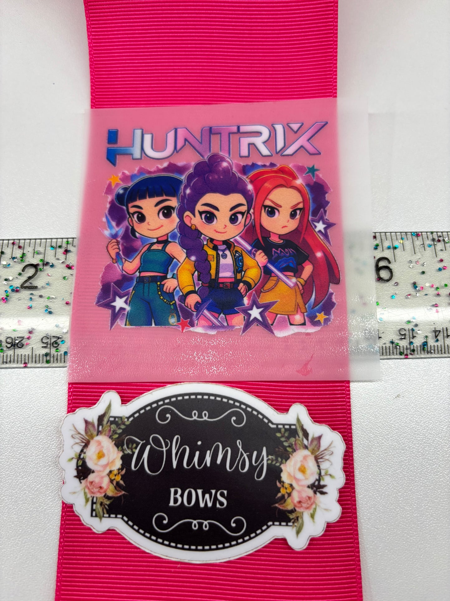 DTF PRINT FOR RIBBON  HUNTRX Kpop demon hunter 1 Piece 3 inch size